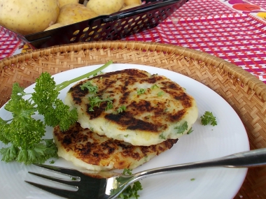 Petrželkové bramborové placičky