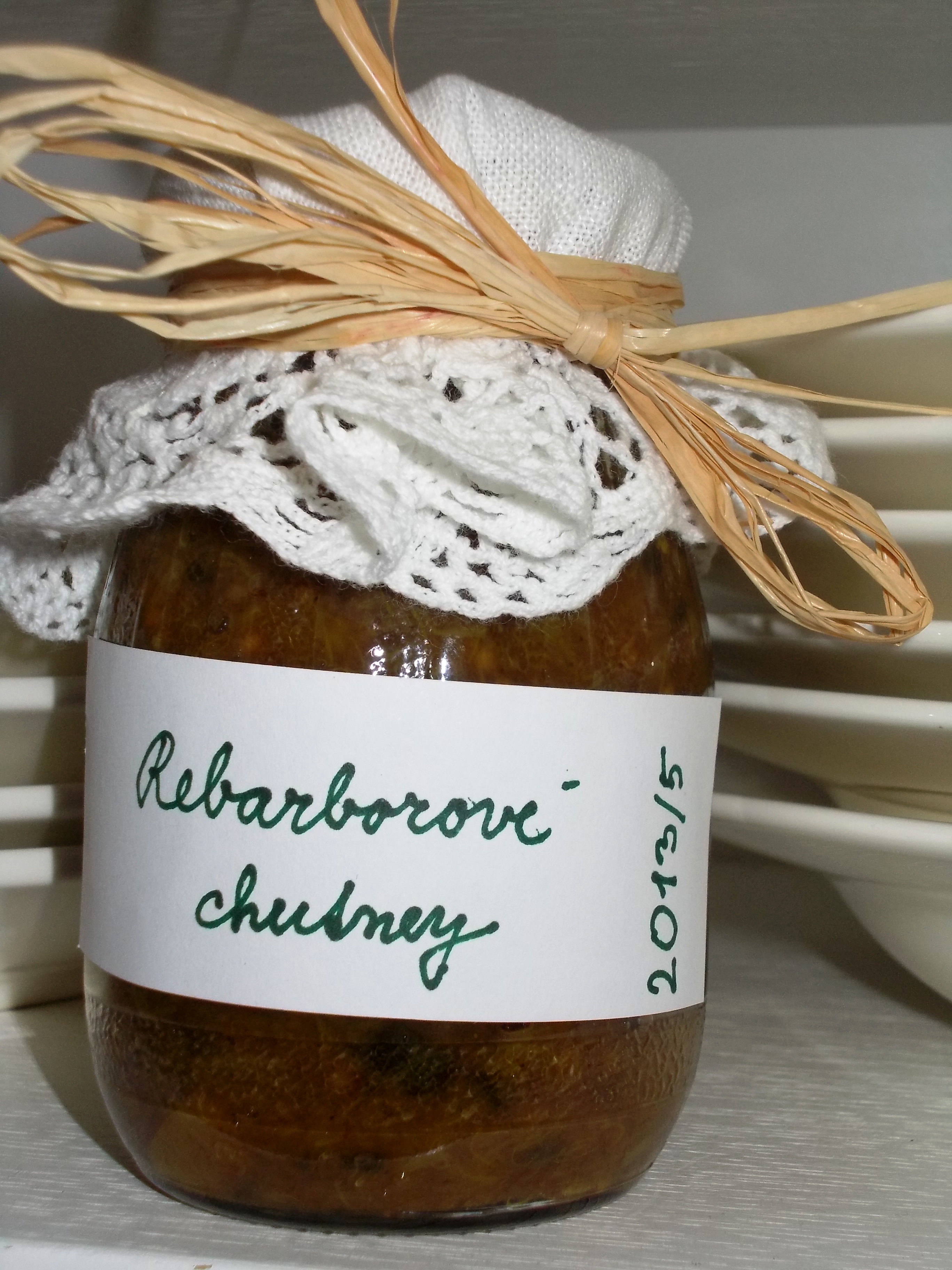 Rebarborové chutney